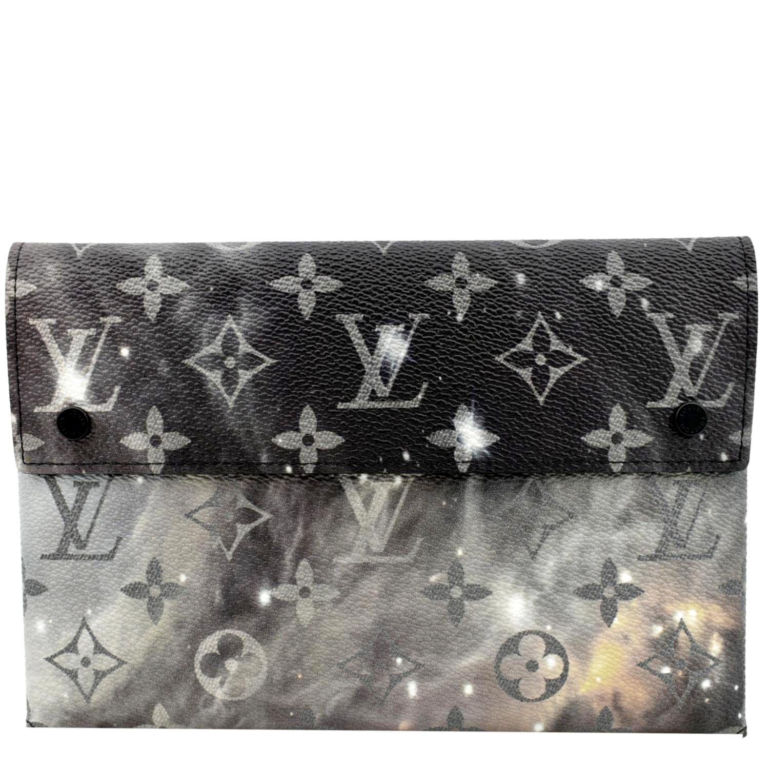 LOUIS VUITTON Galaxy Pochette Monogram Canvas Pouch Grey