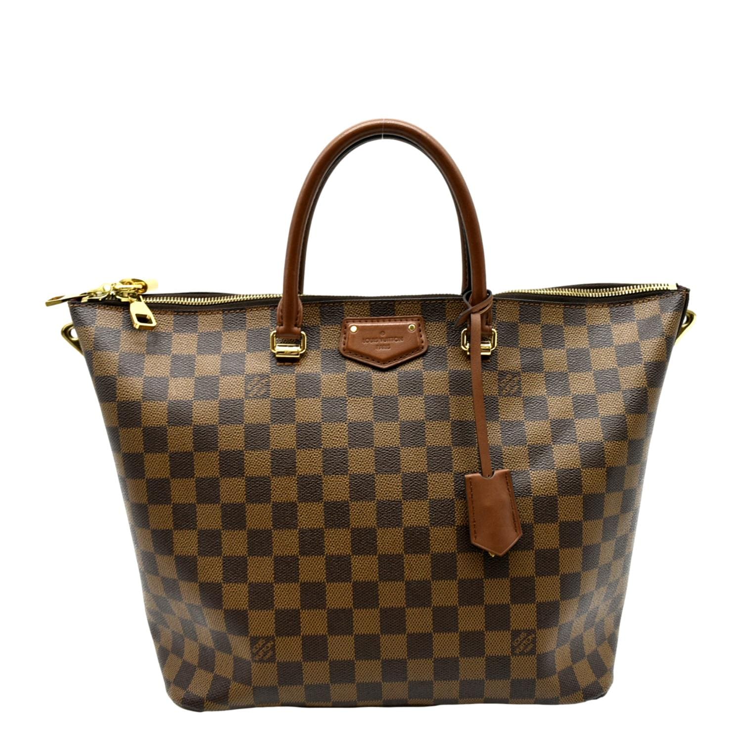 LOUIS VUITTON Belmont Damier Ebene Shoulder Bag Brown