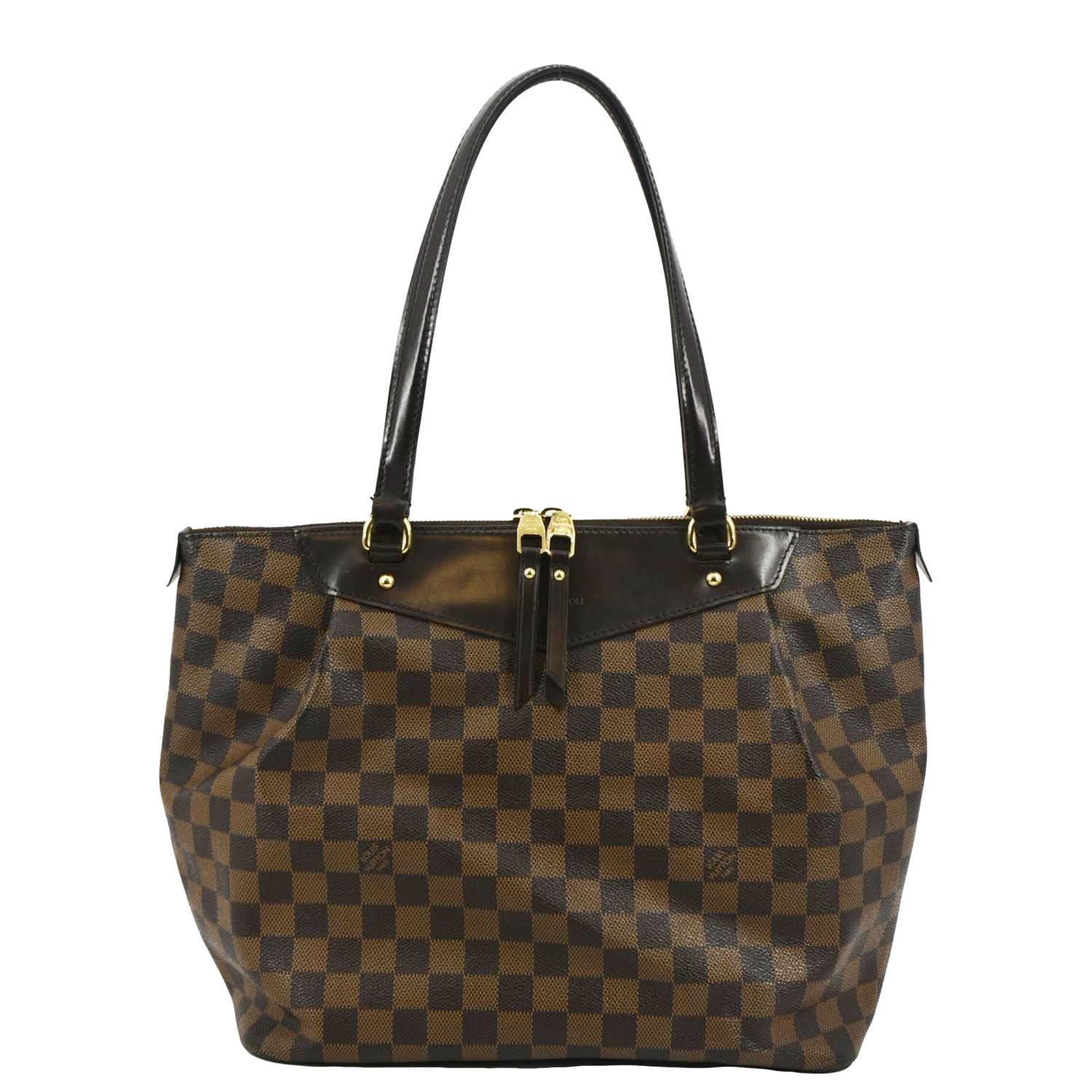 LOUIS VUITTON Westminster PM Damier Ebene Shoulder Bag Brown