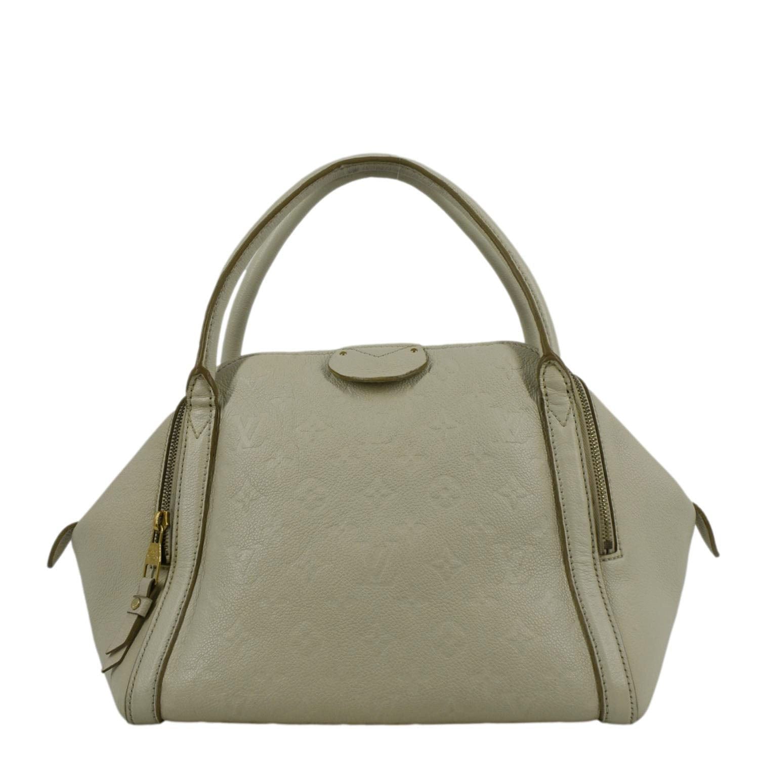 LOUIS VUITTON Marais MM Empreinte Leather Hobo Bag Ivory