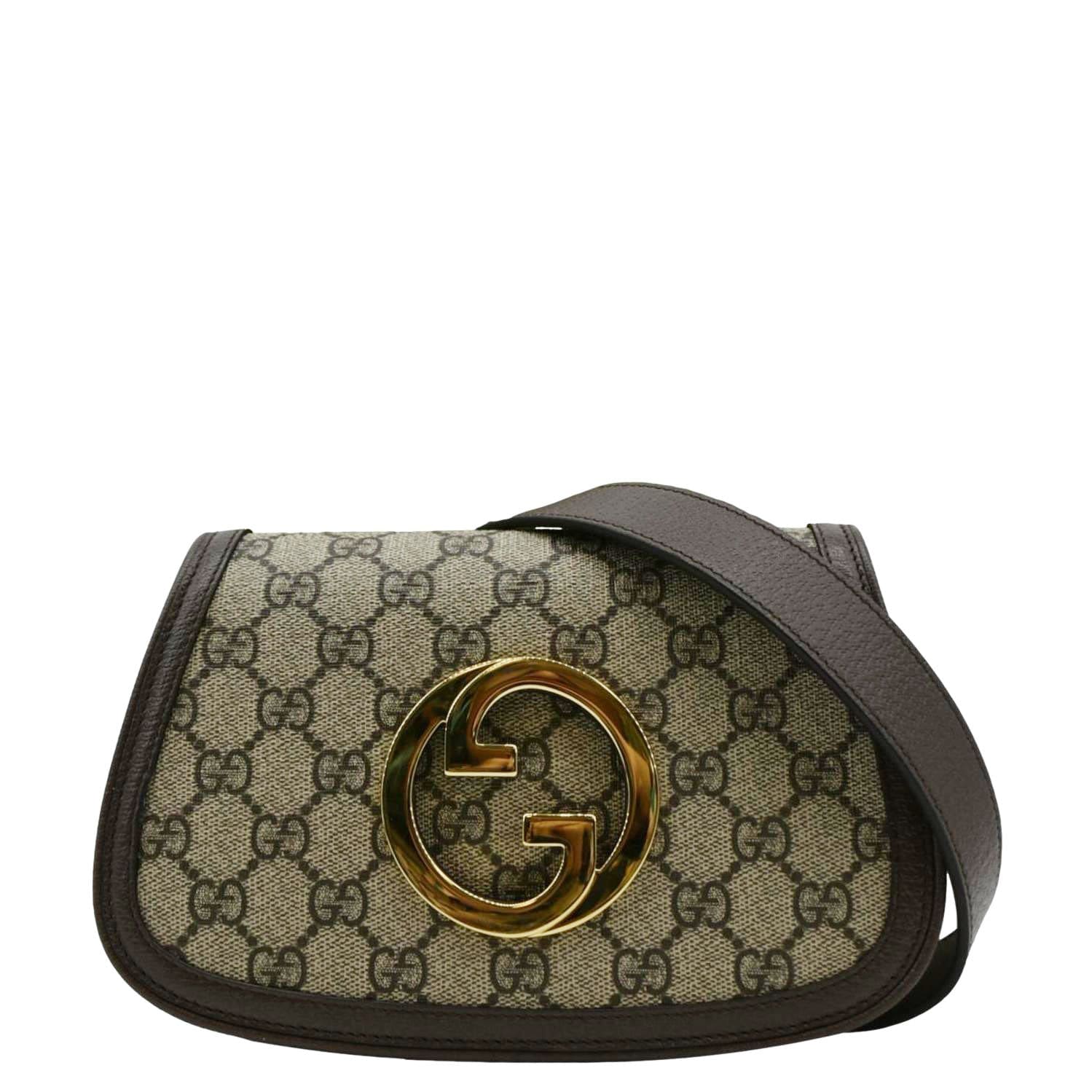 GUCCI Mini Blondie GG Supreme Canvas Belt Bag Beige 703807