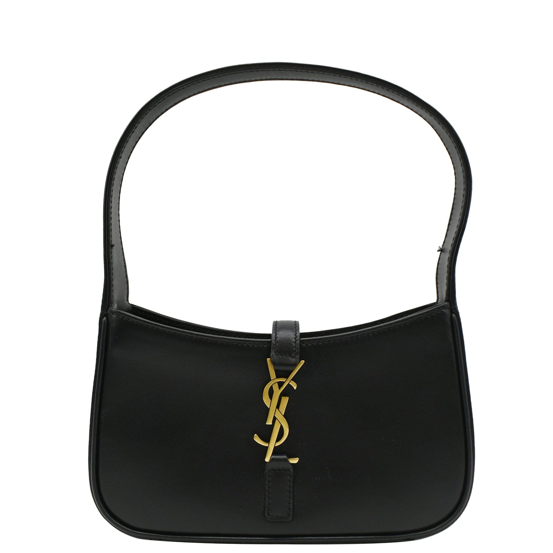 YVES SAINT LAURENT Le 5 A 7 Mini Leather Shoulder Bag Black