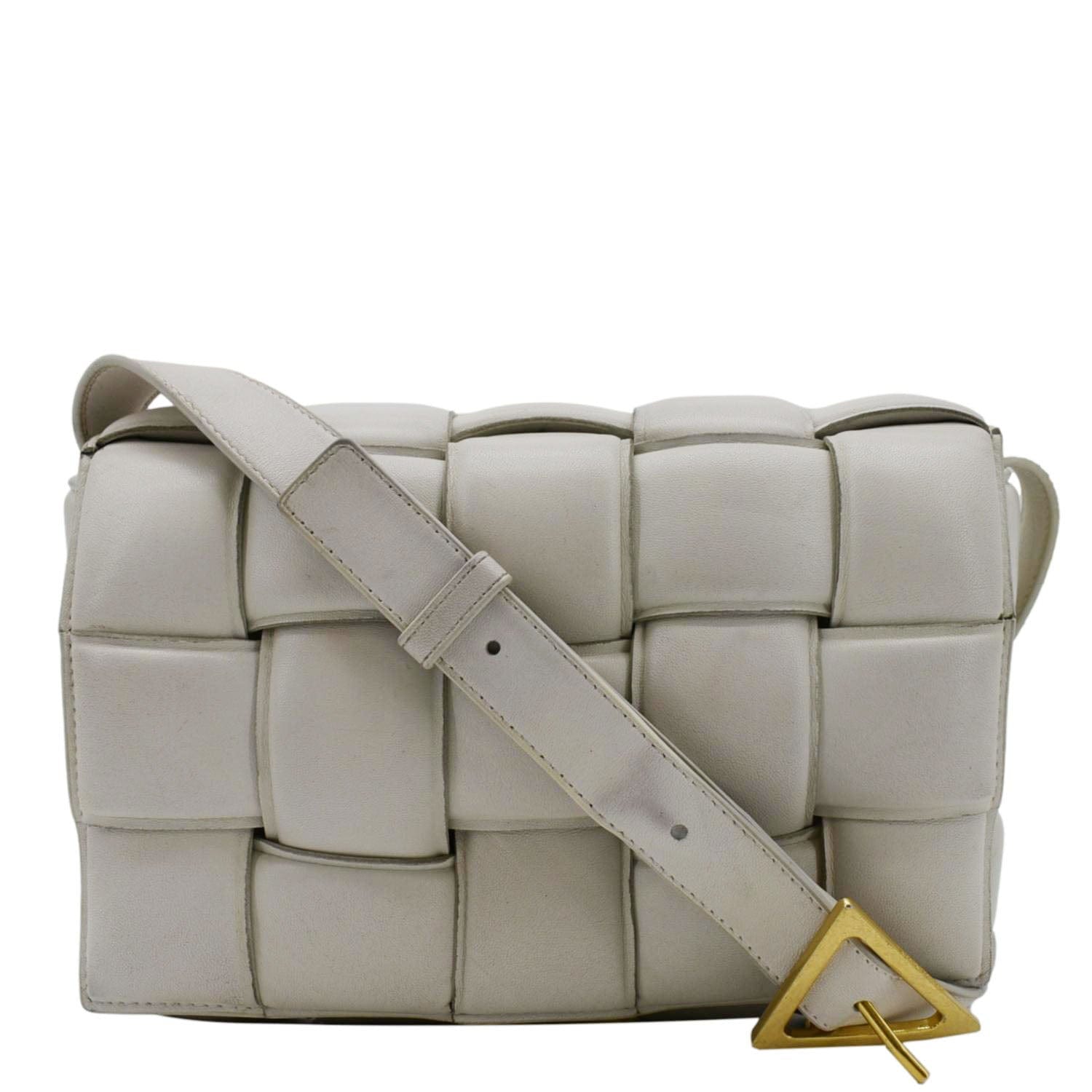 BOTTEGA VENETA Padded Cassette Leather Crossbody Bag Plaster