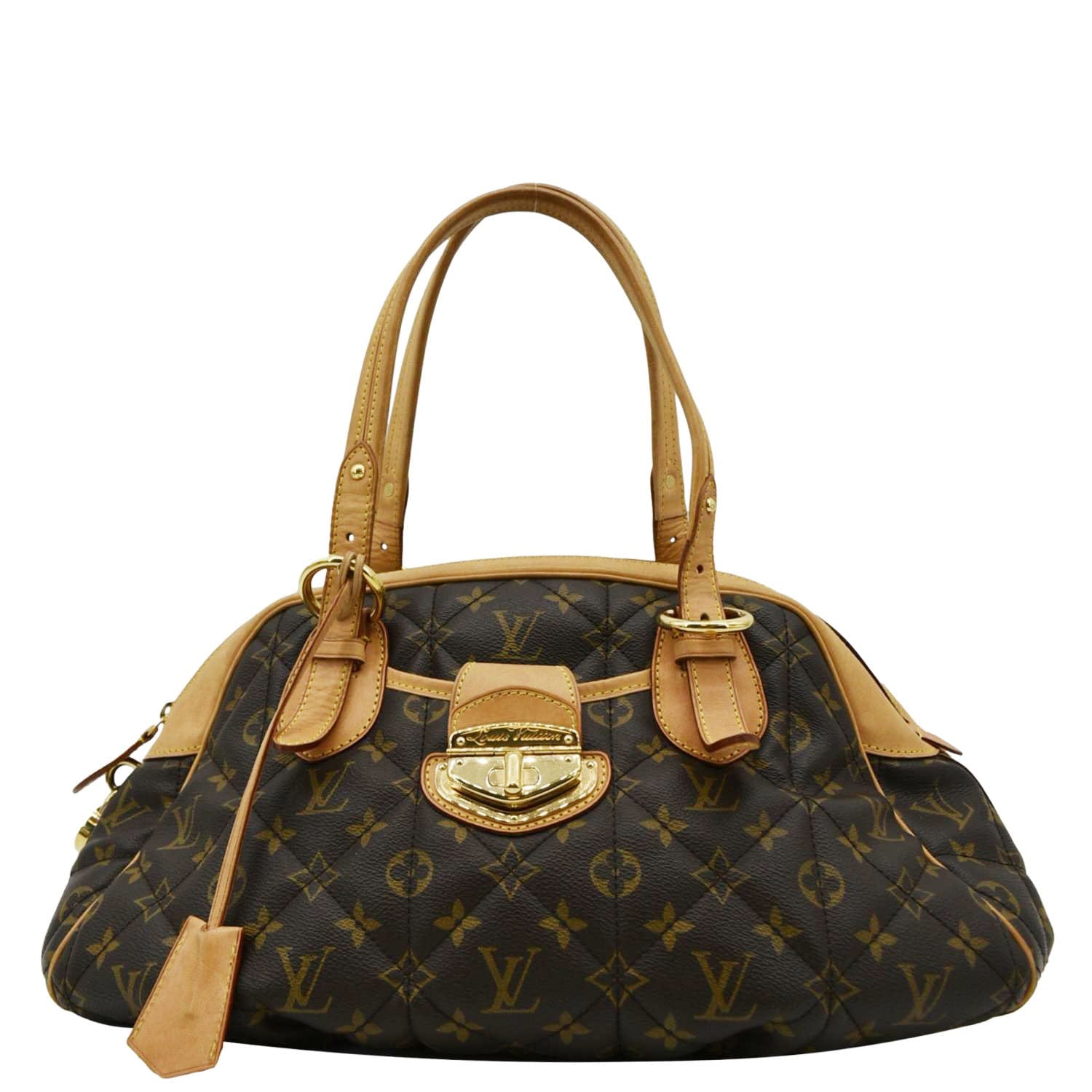 LOUIS VUITTON Etoile Bowling Monogram Canvas Satchel Bag Brown