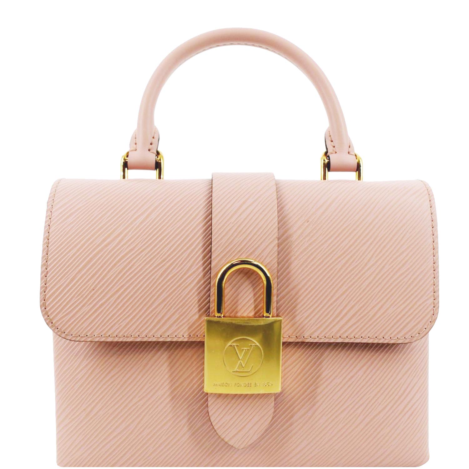 LOUIS VUITTON Locky BB Epi Leather Crossbody Bag Rose Poudré