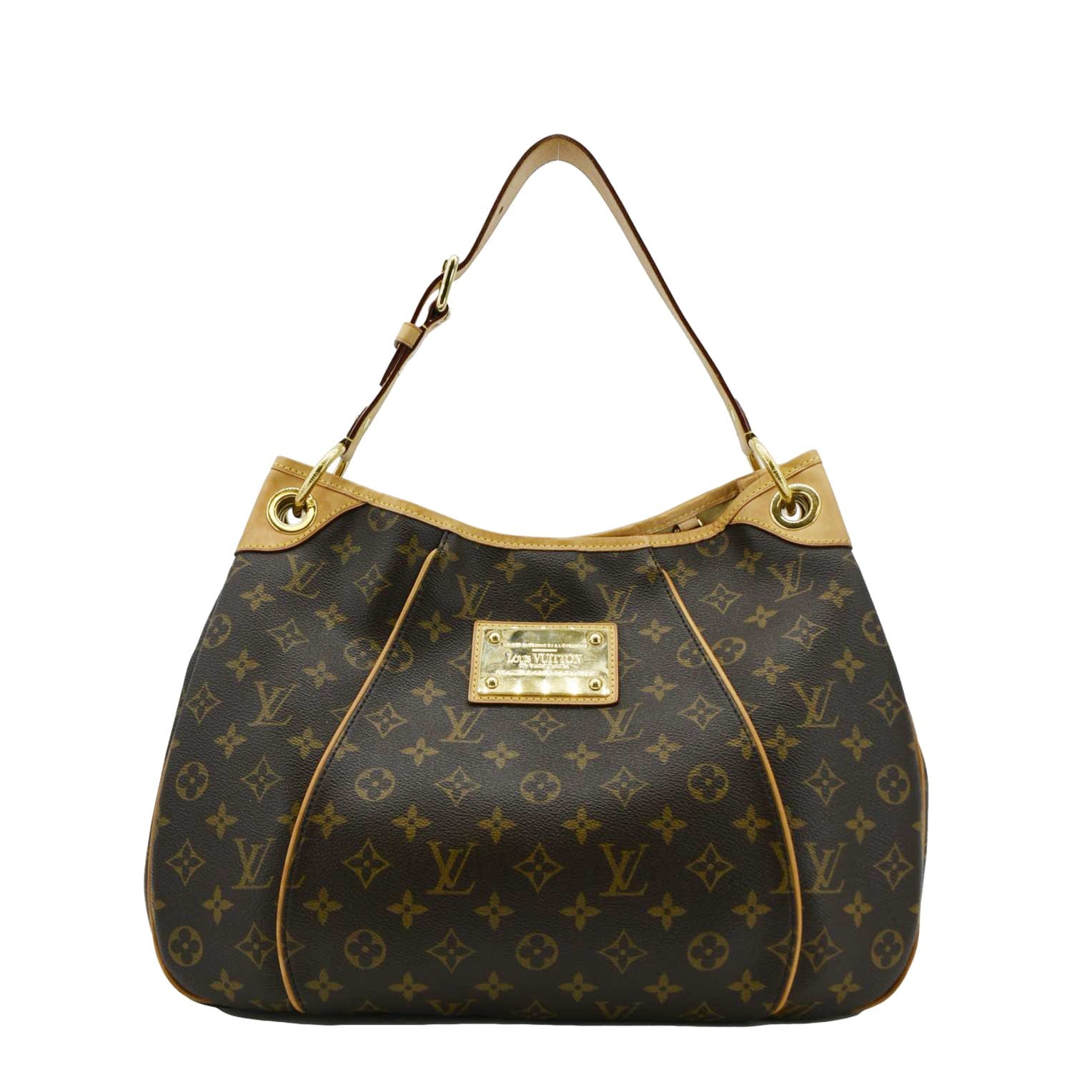 LOUIS VUITTON Galliera PM Monogram Canvas Shoulder Bag Brown