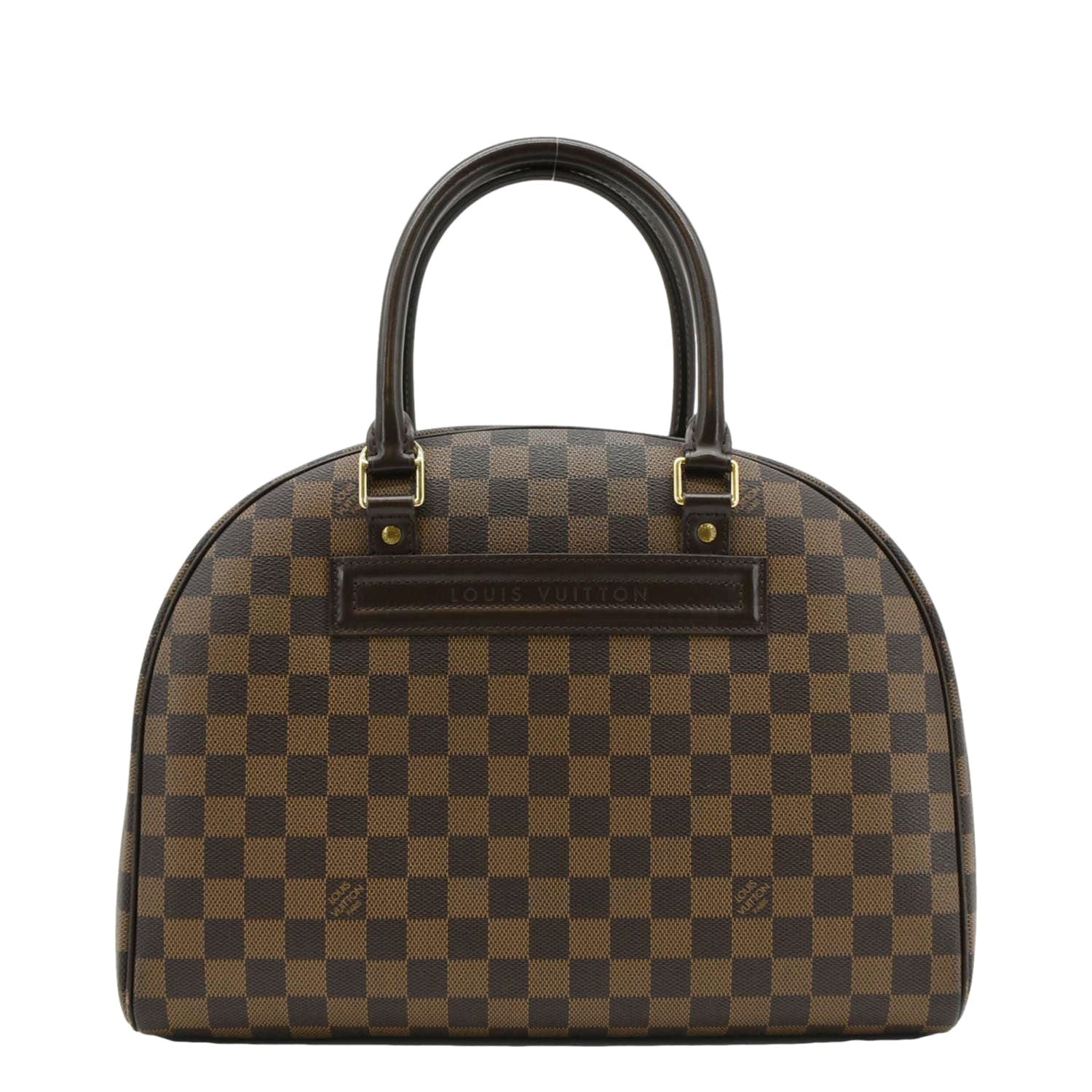 LOUIS VUITTON Nolita Damier Ebene Satchel Bag Brown