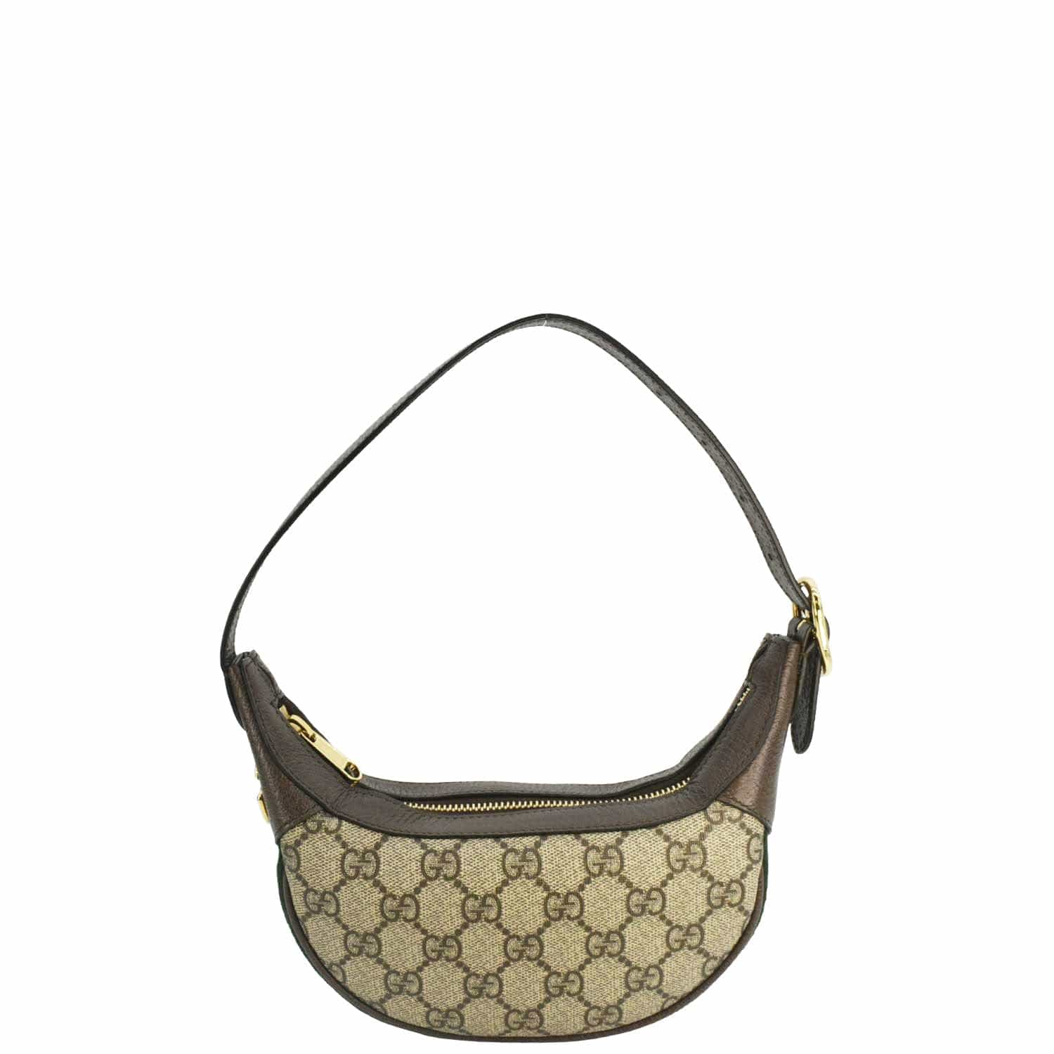 GUCCI Ophidia Mini GG Supreme Canvas Hobo Bag Beige 658551