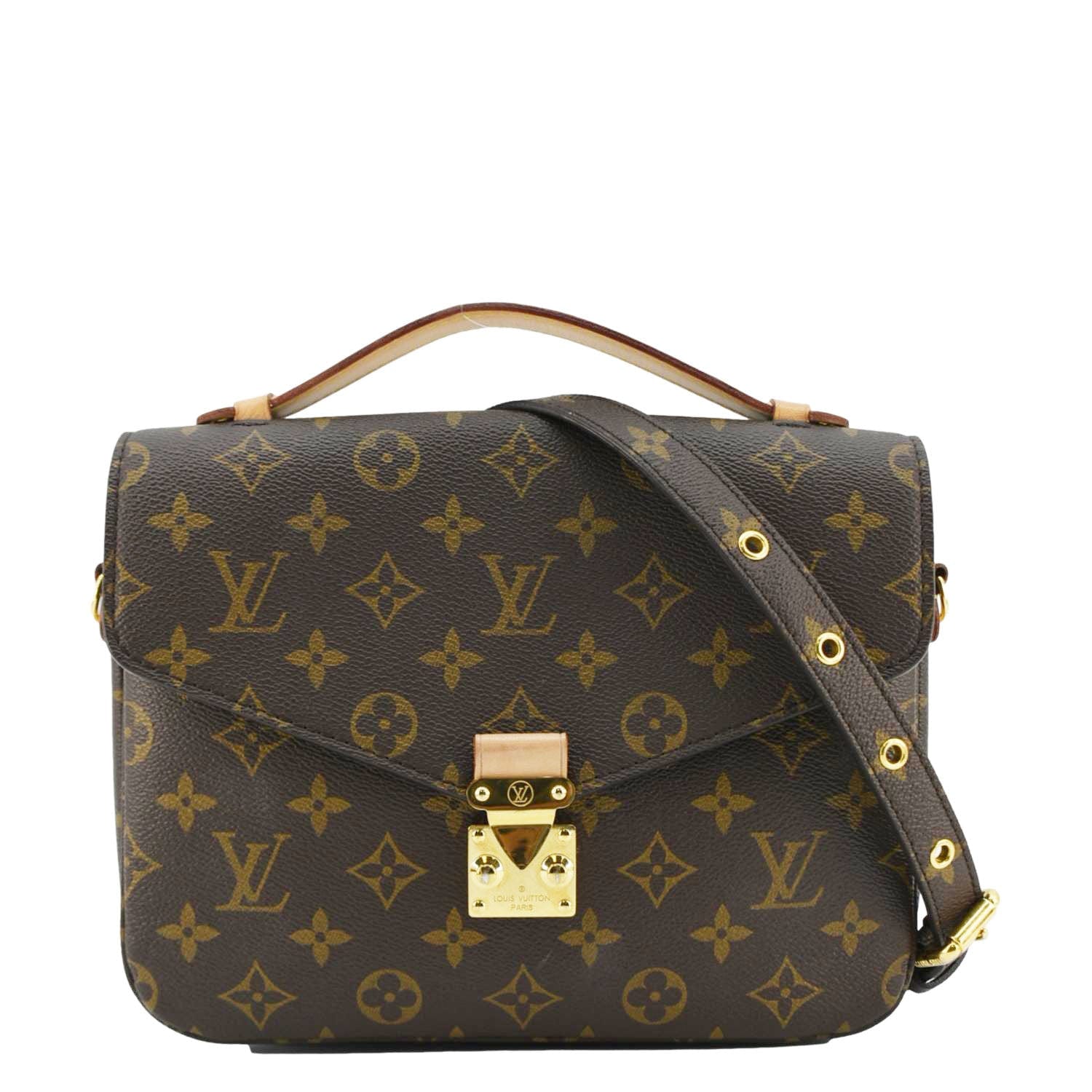 LOUIS VUITTON Metis Pochette Monogram Canvas Crossbody Bag Brown