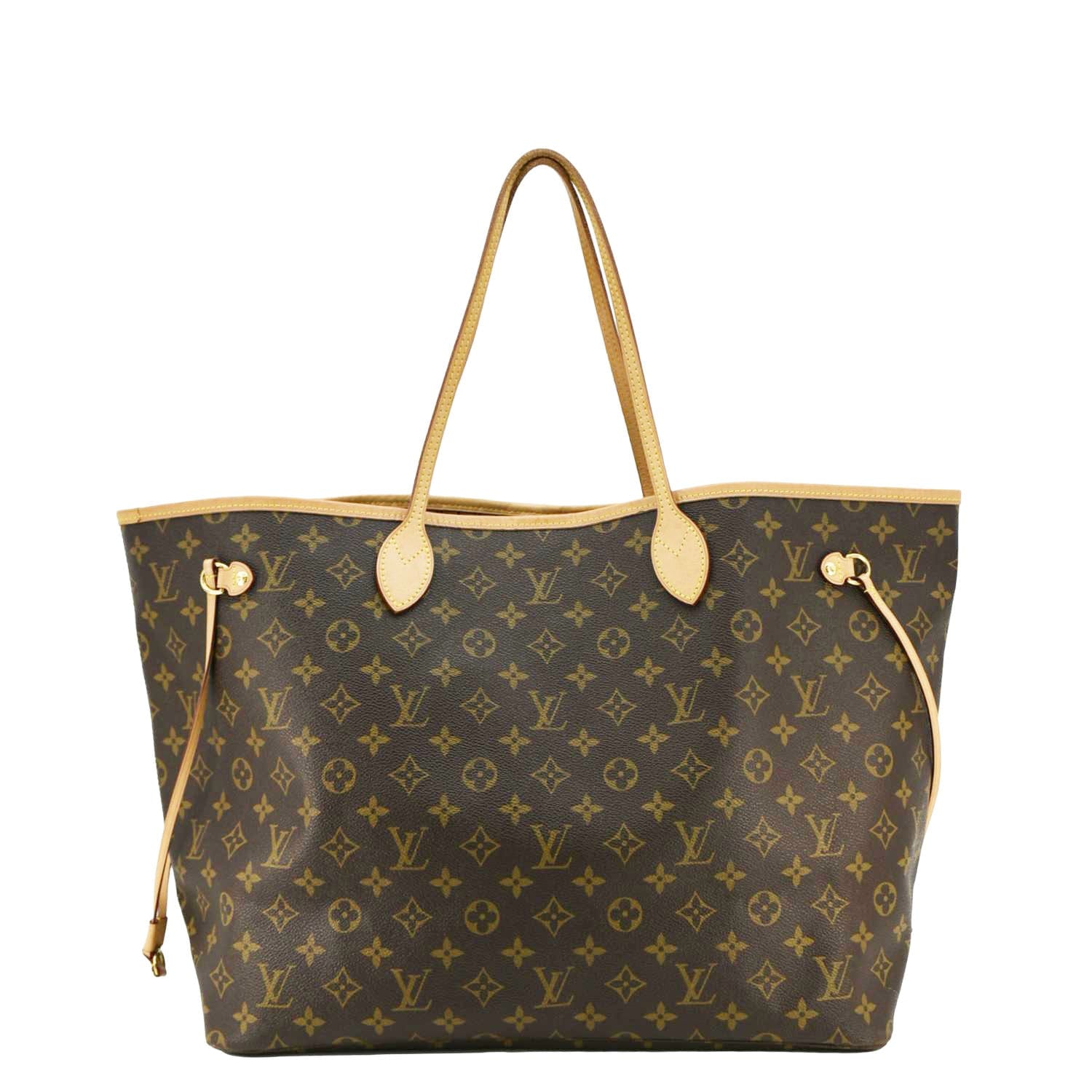 LOUIS VUITTON Neverfull GM Monogram Canvas Tote Shoulder Bag Brown