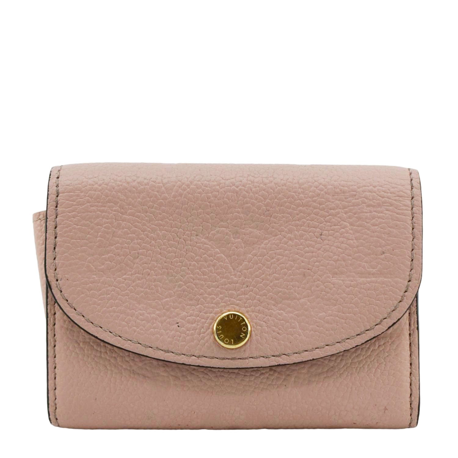 LOUIS VUITTON Rosalie Monogram Empriente Leather Coin Purse Dusty Pink