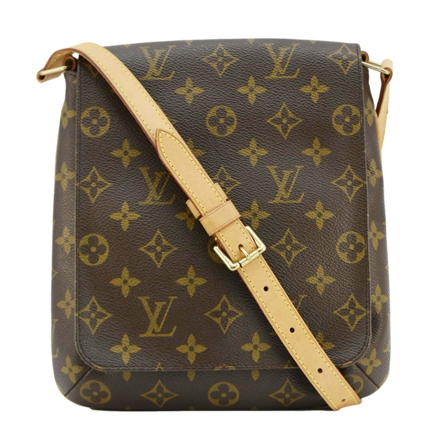 LOUIS VUITTON Musette Salsa Monogram Canvas Shoulder Bag Brown