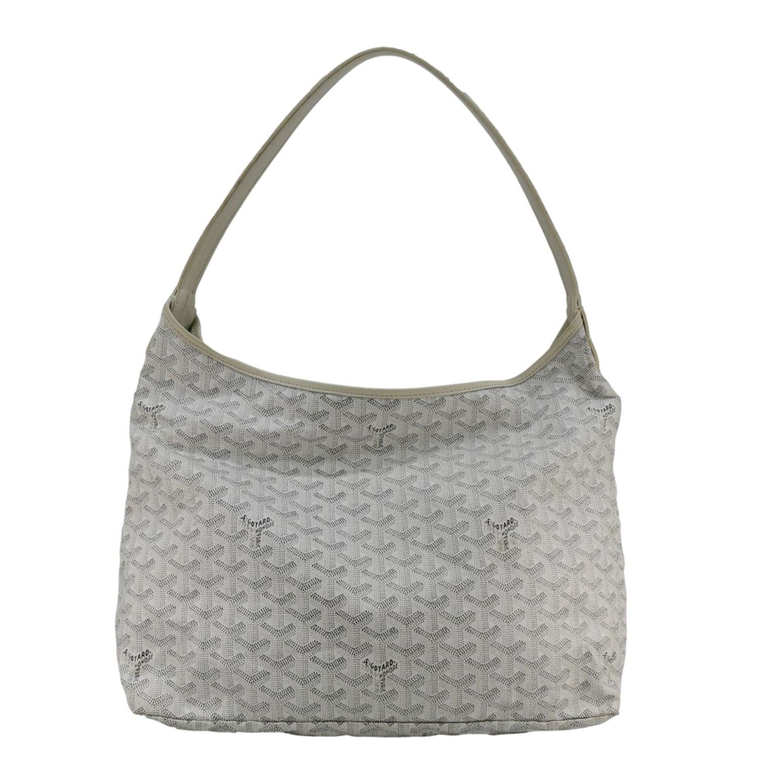 GOYARD Boheme Canvas Hobo Bag White