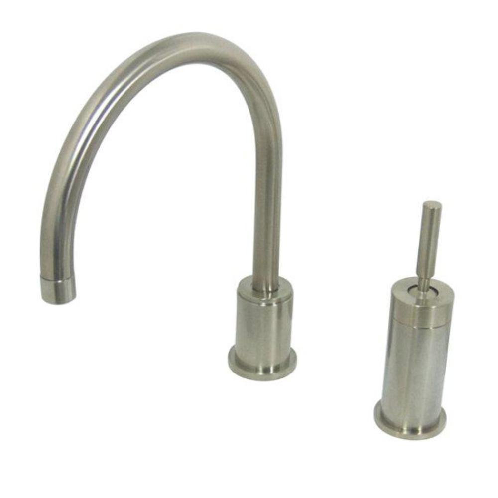 Kingston Brass KS8008DLLS Concord Single Lever Widespread Kitchen Faucet Satin Nickel