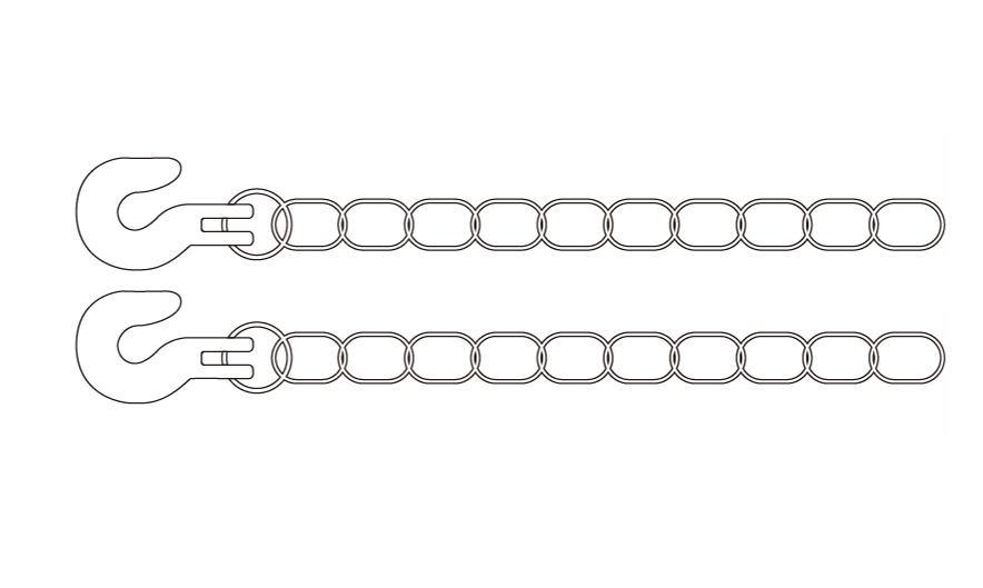 Metal Trailer Chain 1M / SY101-022