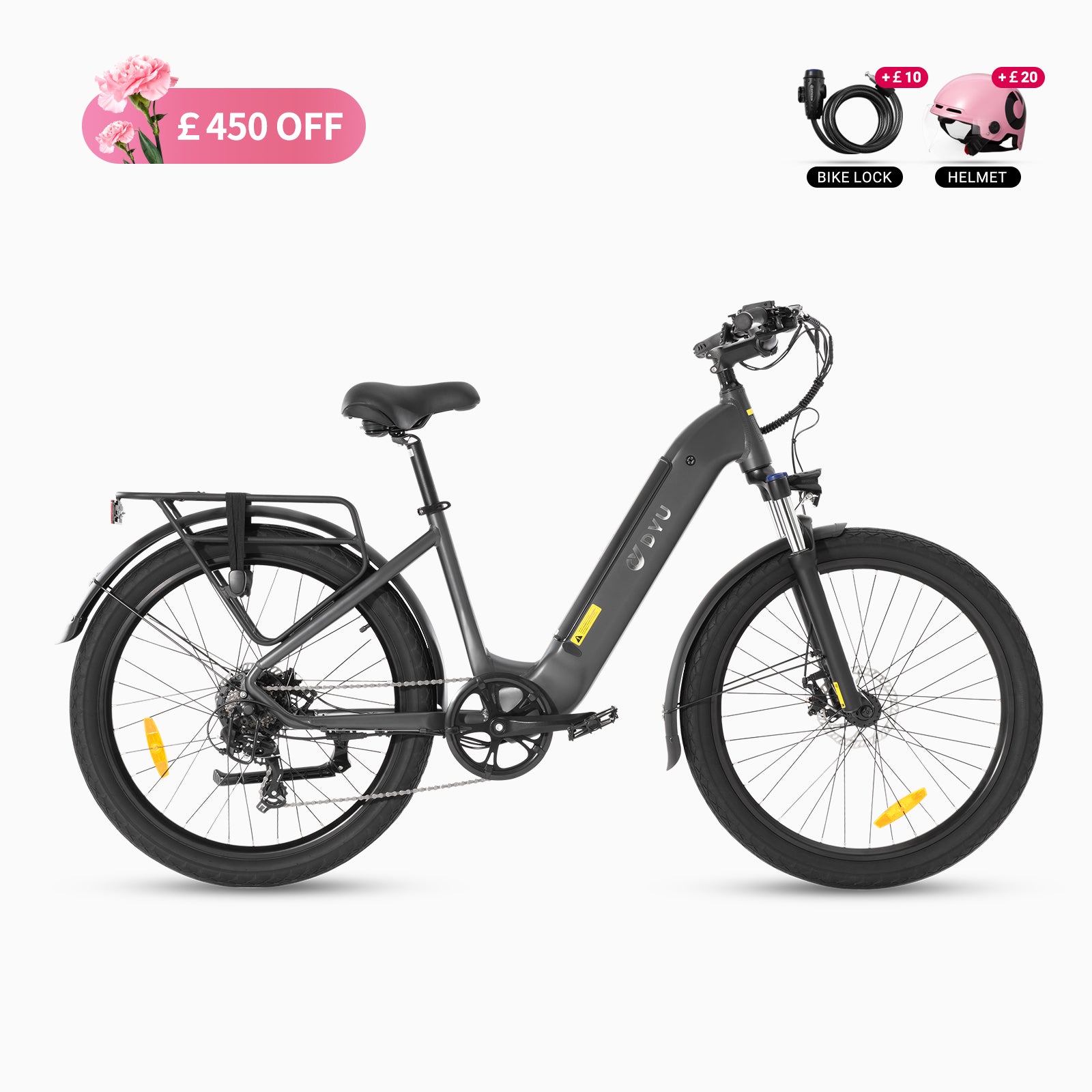 DYU C1 26 Inch City Electric Bike