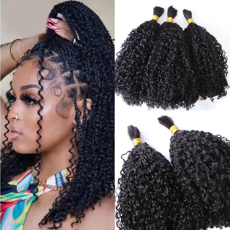 Bulk Human Hair For Braiding Tight Curly