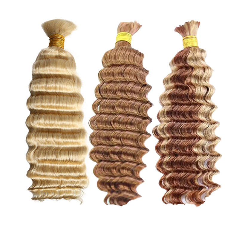 Wholesale-Colored Bulk Human Braiding Hair