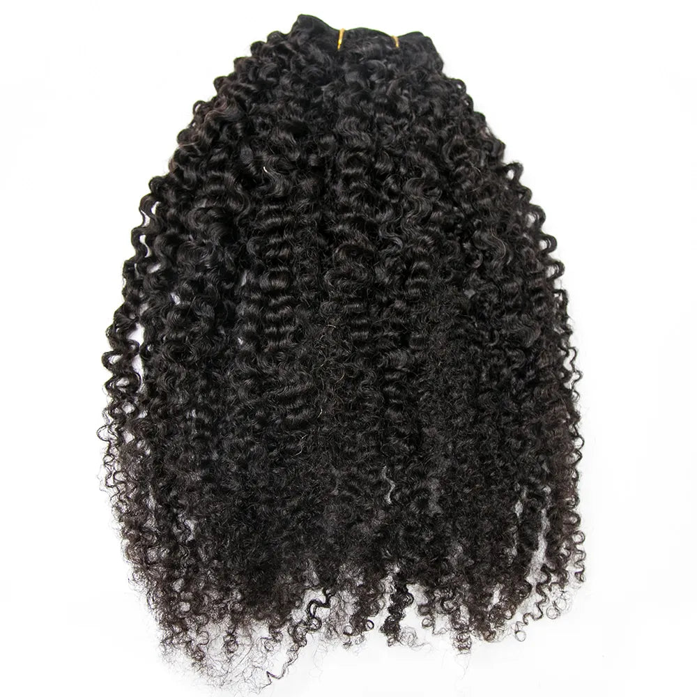 Weft Bundles Tight Curly Human Hair