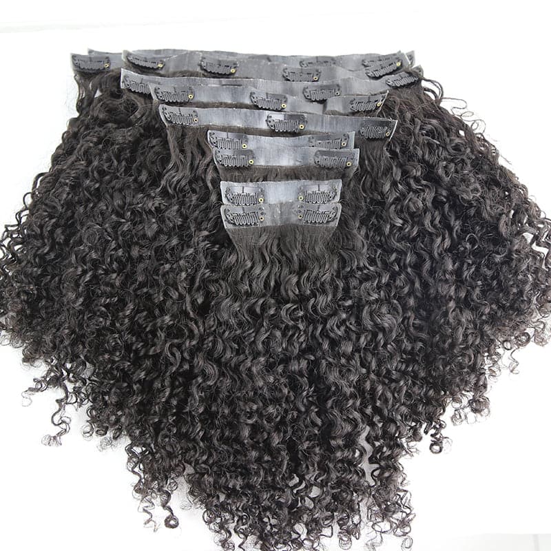 Seamless Clip-Ins Extensions Tight Curly