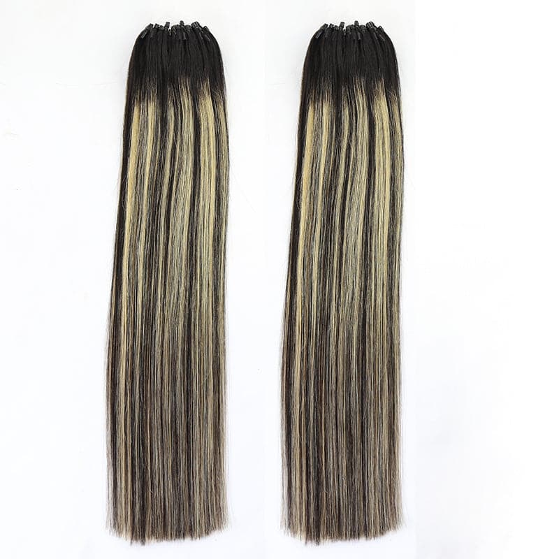 Micro Loop Mixed #27 Silk Straight Human Hair