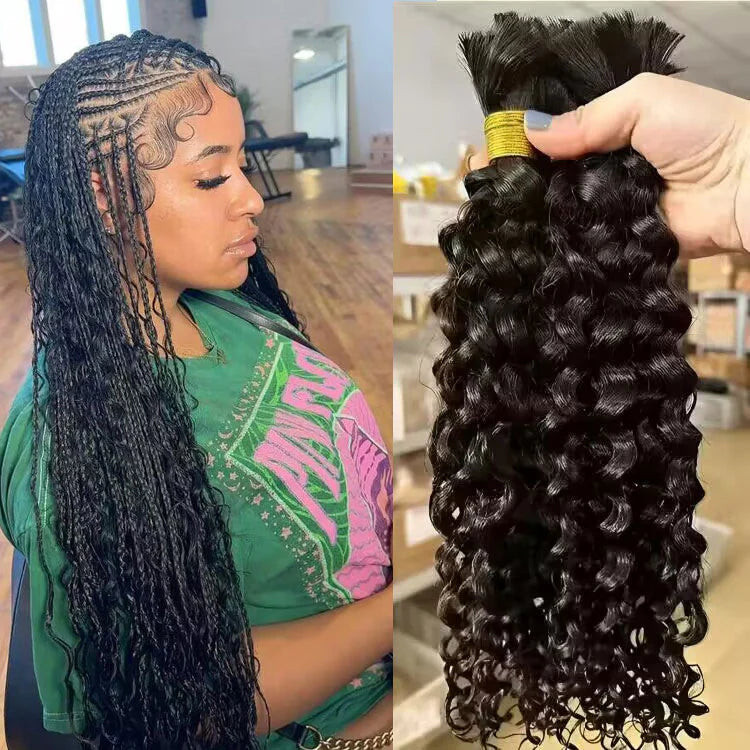 Bulk Human Hair For Braiding Spanish Curly