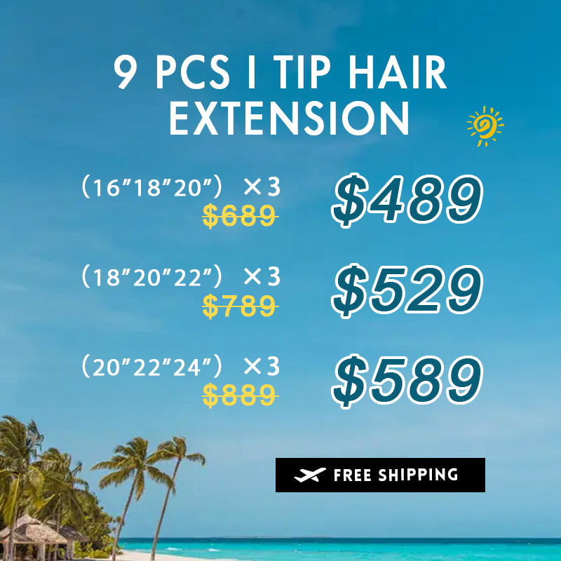 Bundle Deals / I Tip Hair Extensions 9 Pieces For Sale