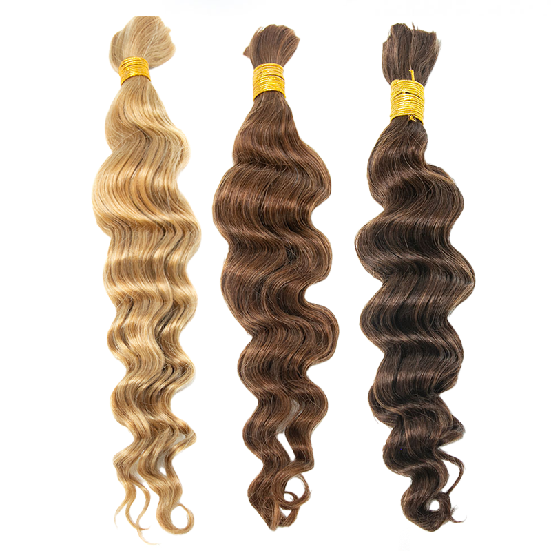 Wholesale-Colored Loose Wave Bulk Human Braiding Hair