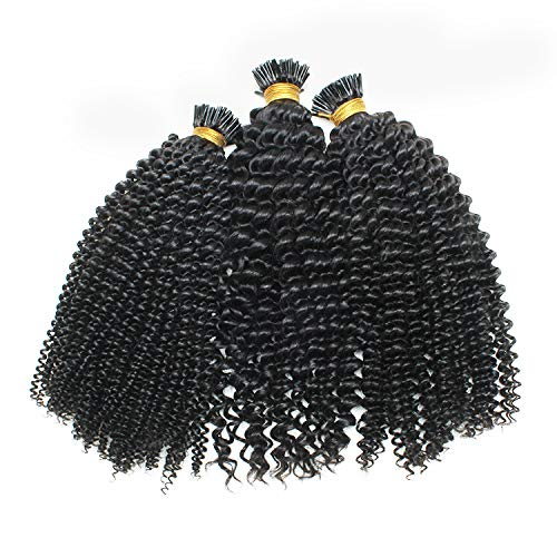 I TIP HAIR EXTENSION Kinky Curly Human Hair