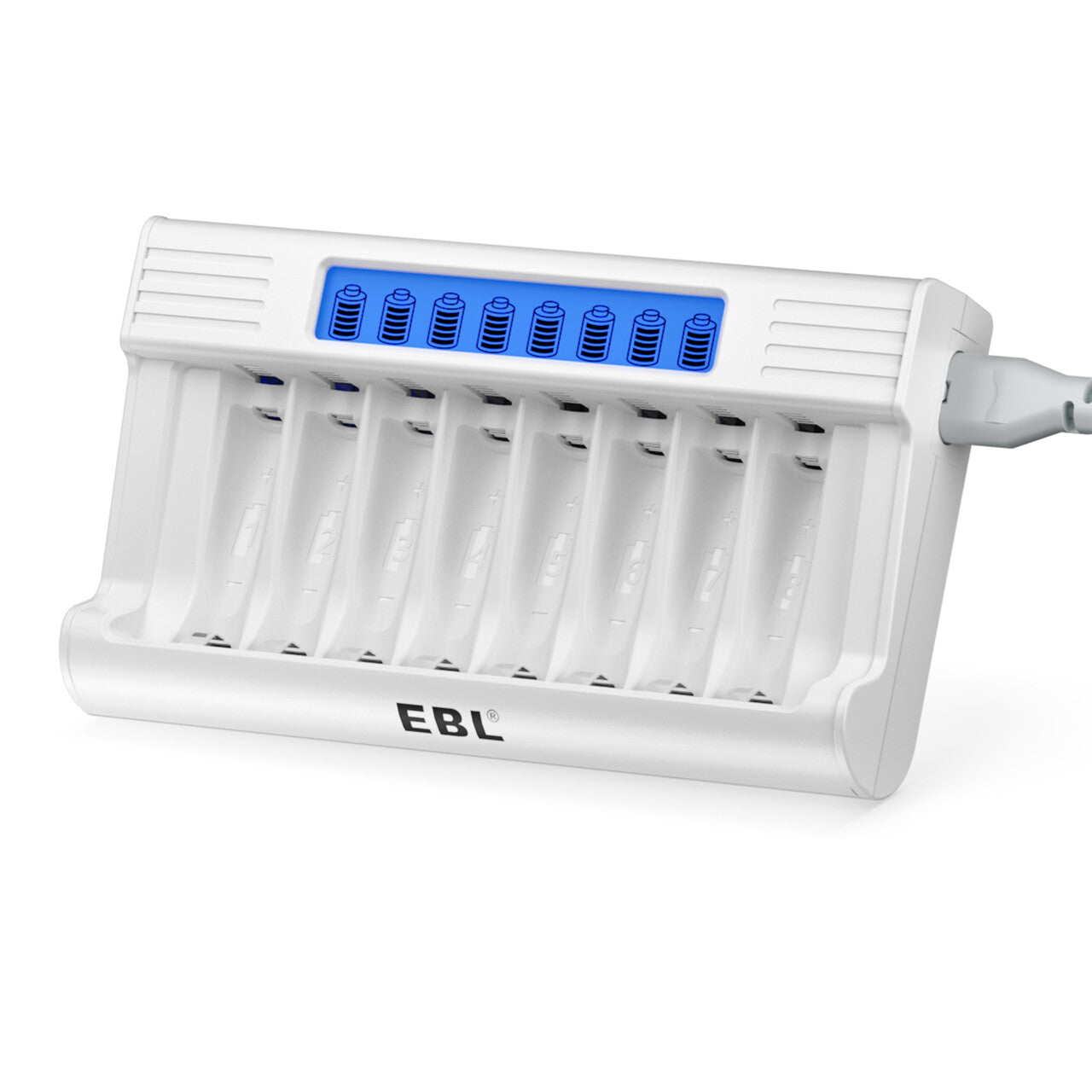 EBL RM-76 8-Bay AA AAA NIMH Battery Charger