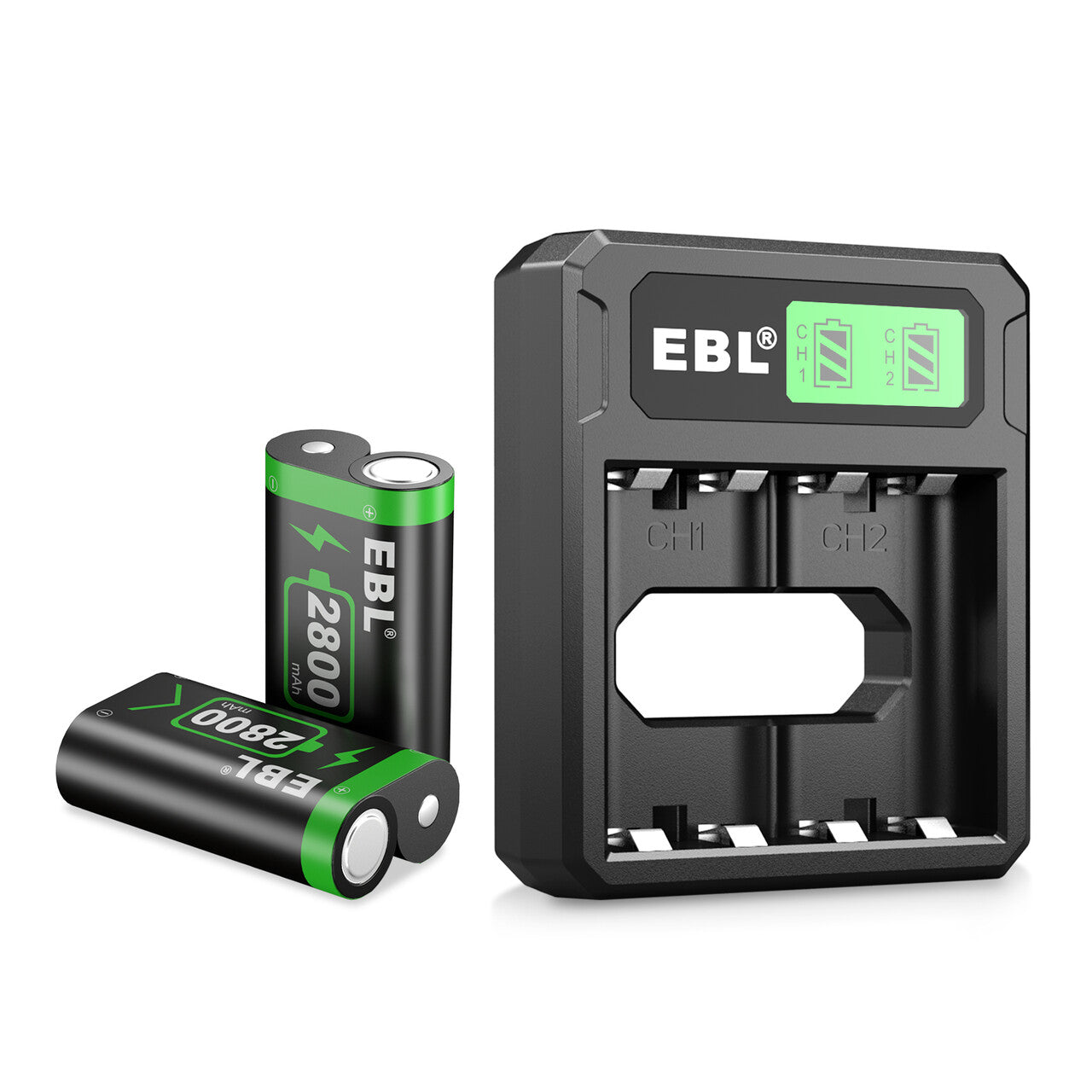 EBL Xbox One Replacement Battery and LCD Display Charger