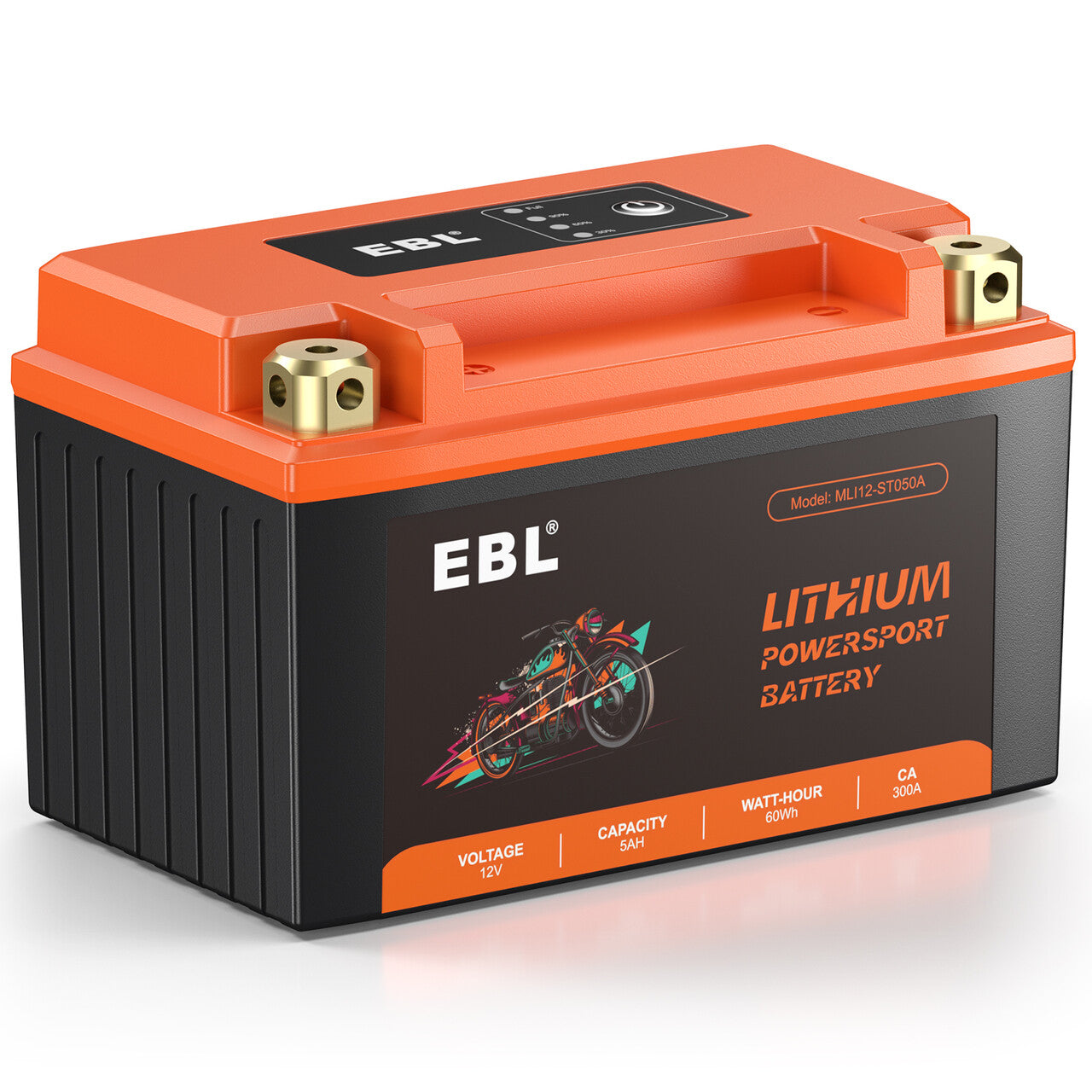 EBL Lithium Motorcycle Battery YTZ12S-BS/YTZ14S-BS 12V 5Ah