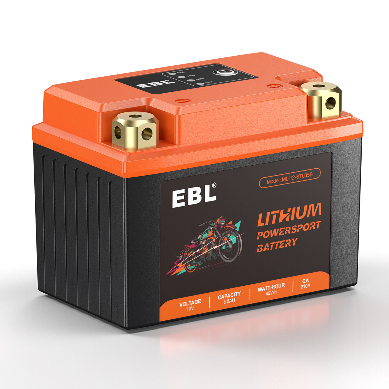 EBL Lithium Motorcycle Battery LiFePO4 YTX5L-BS 12V 3.5Ah