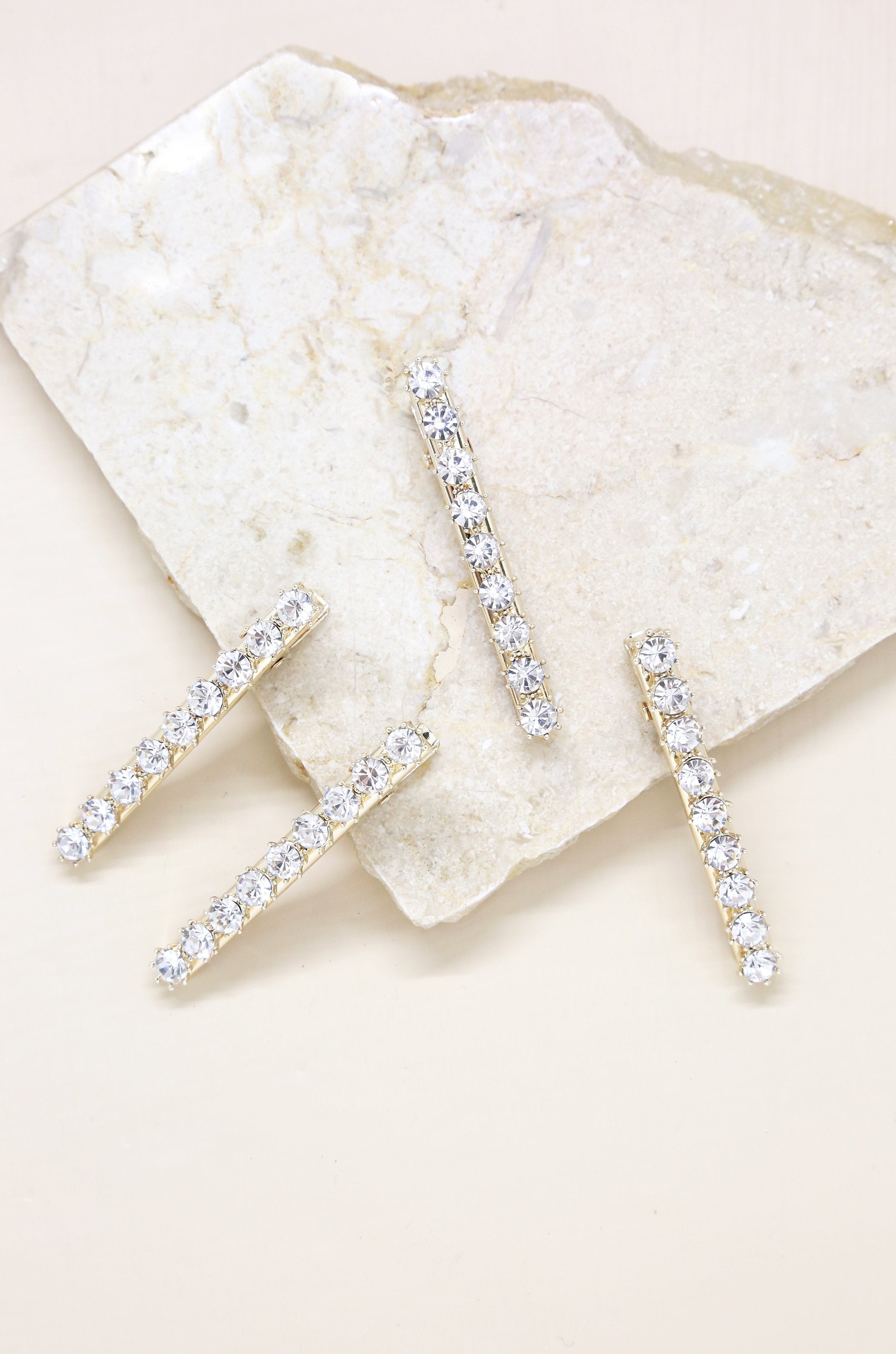 Brittany Crystal Clip Set - Crystals