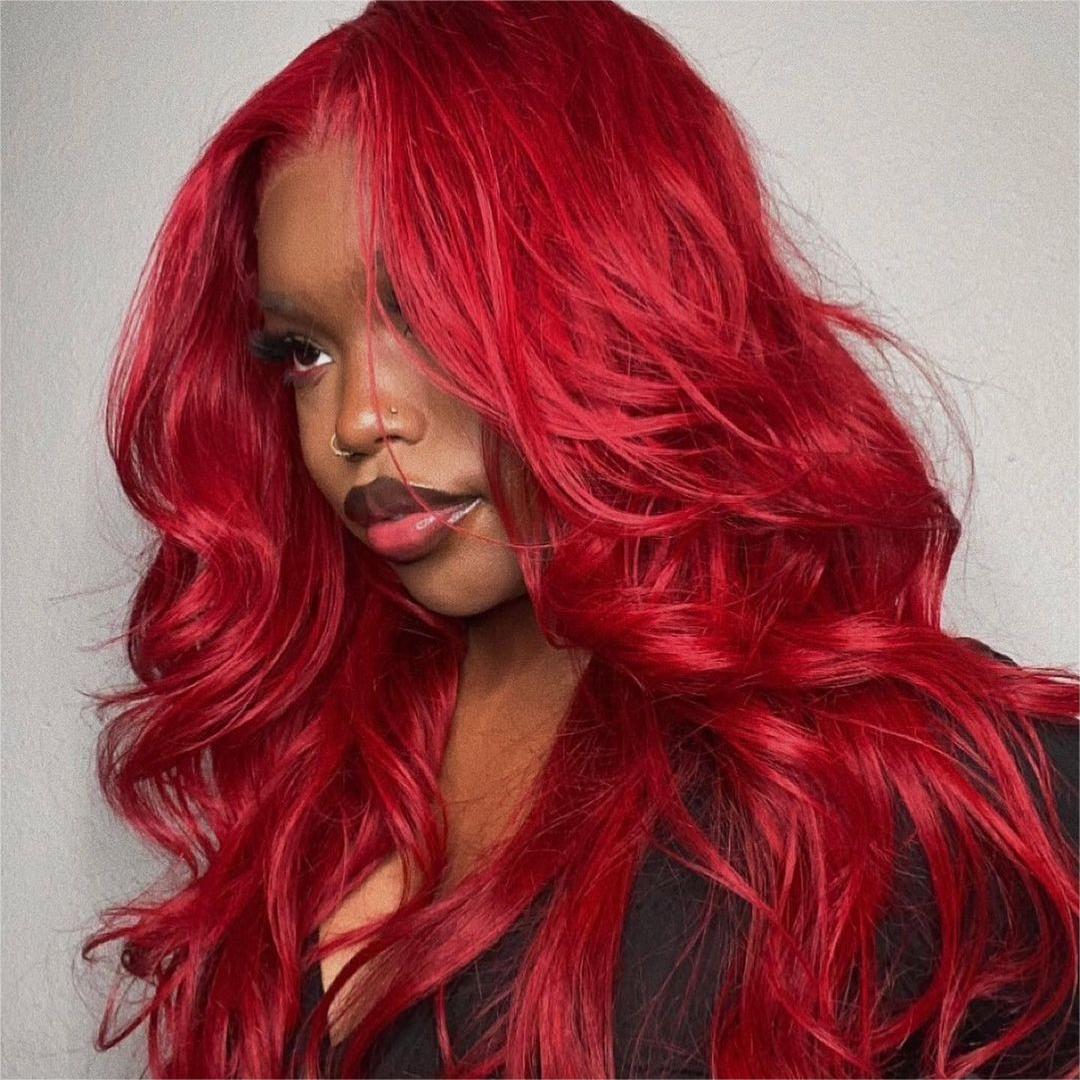 #99J Burgundy Wig Body Wave Wig 180% Density 4x4/13x4/13x6 Transparent Lace Human Hair Wig