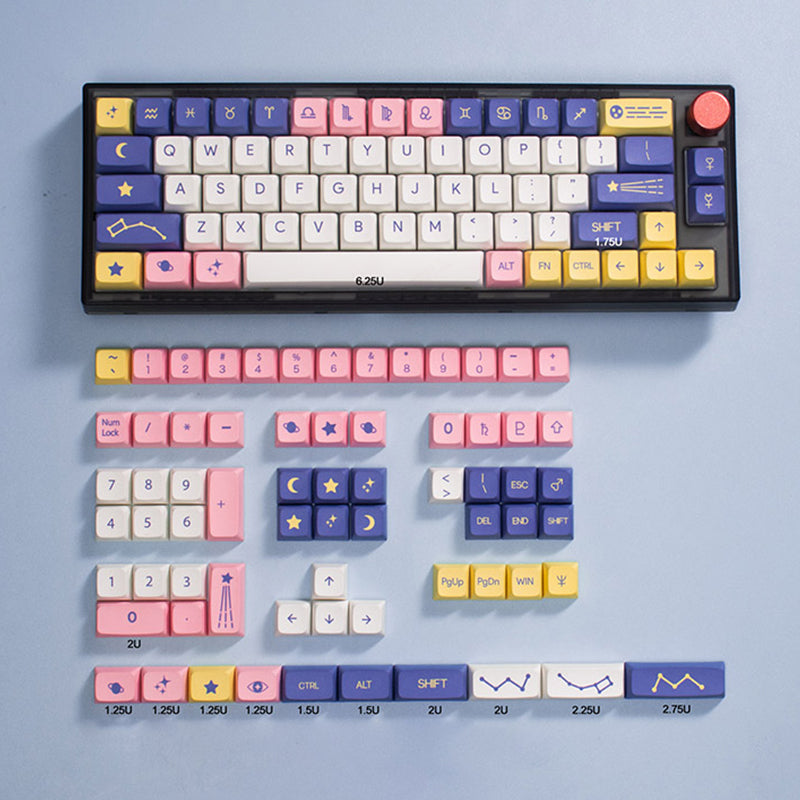 ACGAM Astrology Purple Constellation XDA Profile Keycap Set 134 Keys