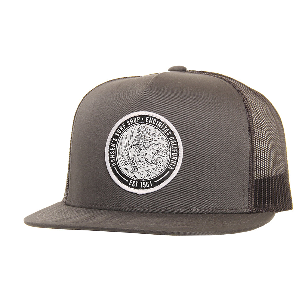 Hat Mesh Skeleton Surfer in Grey / Hansen